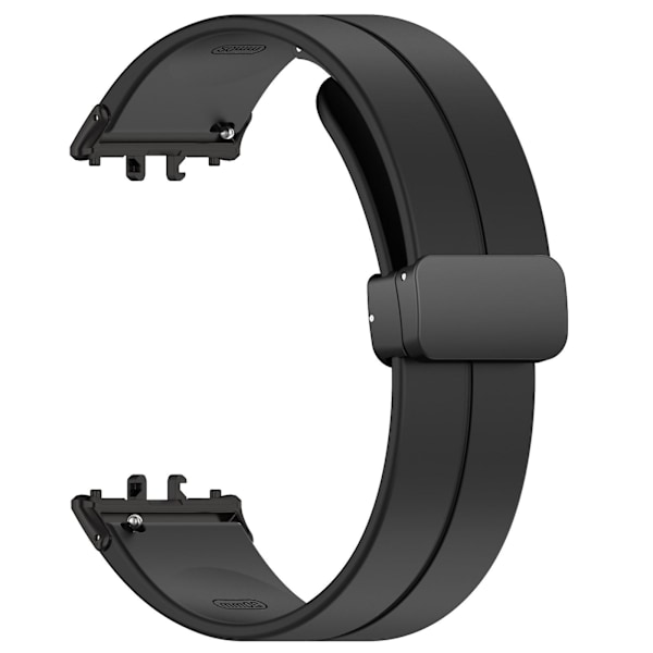 Samsung Galaxy Fit3 SM-R390 -silikoniranneke, jossa taittolukko Black