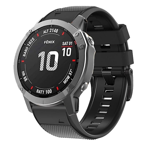 Dual-farge klokkebånd for Garmin Fenix 7 / Forerunner 965 / 955 / 945 / 935, diamanttekstur silikon erstatningsstropp Charcoal Grey Black