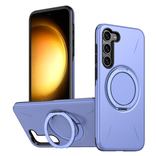 Etui til Samsung Galaxy S23, roterende støtteben Tpu + Pc (lilla)