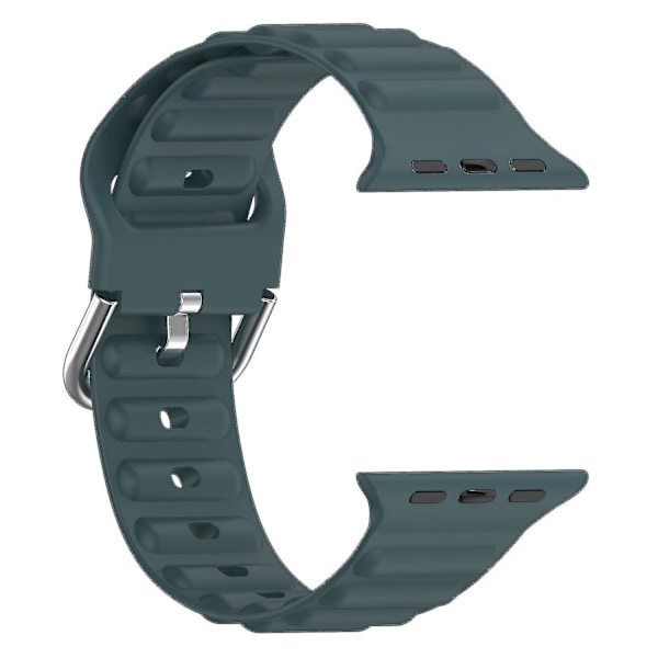 Håndleddsstropper for Apple Watch Ultra 49mm/SE/SE (2022) 44mm/Series 8/7 45mm/6/5/4 44mm/3/2/1 42mm Wave Dark green, Dark Green D Apple Watch Ultra 49mm