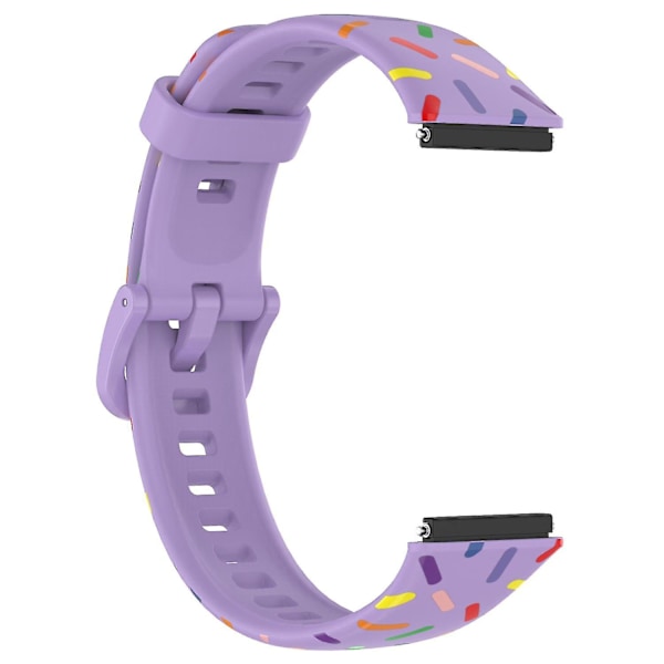 Huawei Band 7:lle suunniteltu rannekoru, vaihdettava silikoniranneke Purple, Purple G Huawei Band 7