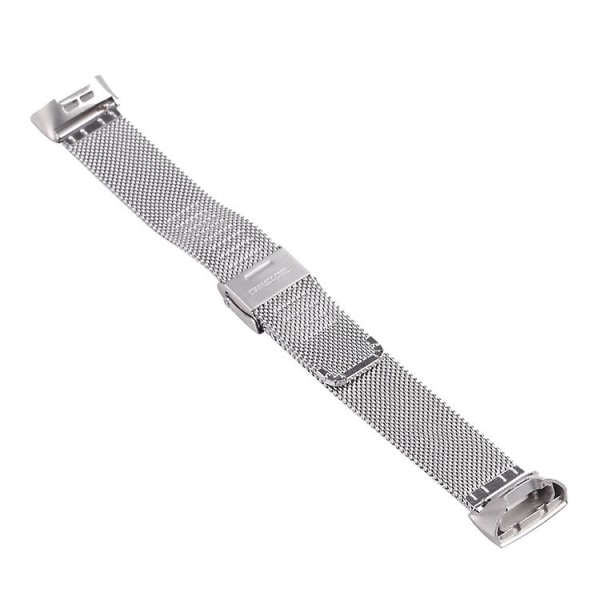 Til Fitbit Charge 4 Double Insurance Buckle Milanese Watch Band FDT Silver