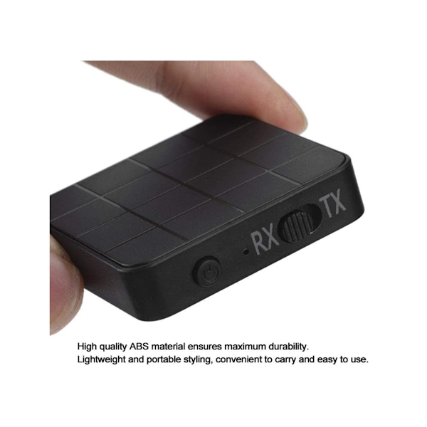 Audio Transmitter & Receiver, Bluetooth 5.0 2-i-1 Audio Receiver Transmitter Musik Stereo Adaptere til T,