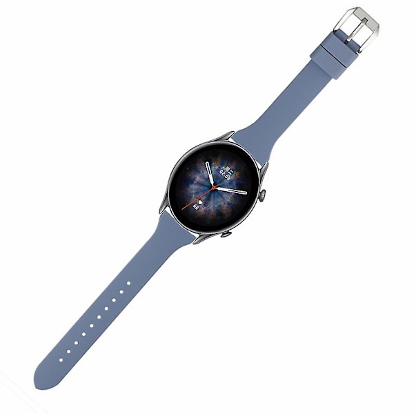 22mm Silikonklockarmband för Huami Amazfti Gtr 4/gtr 3/gtr 3 Pro / Huawei Watch Gt 3 42/46mm Lavender Grey