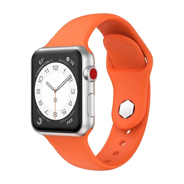 Säädettävä ranneke Apple Watch Ultra 49mm:lle, vaihdettava ranneke kuusikulmaisella nastalla, vihreä Orange B Apple Watch Ultra 49mm