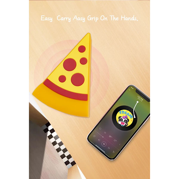 Bluetooth-högtalare, pizzformad, 4 timmars batteritid
