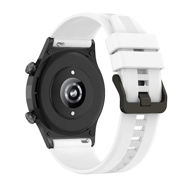 Honor Watch GS 4:lle pehmeä silikoniranneke 22 mm:n vaihtoranneke White