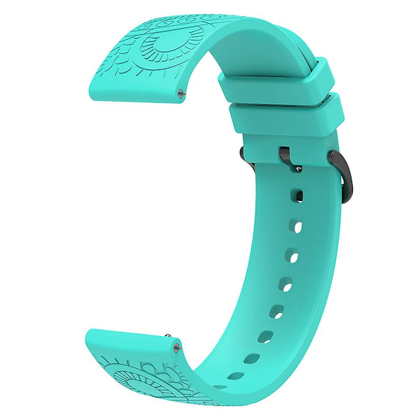 20mm klockarmband Patten silikonband för Garmin Vivomove/samsung Gear Sport/pebble 2/huawei Watch 2 Mint Green