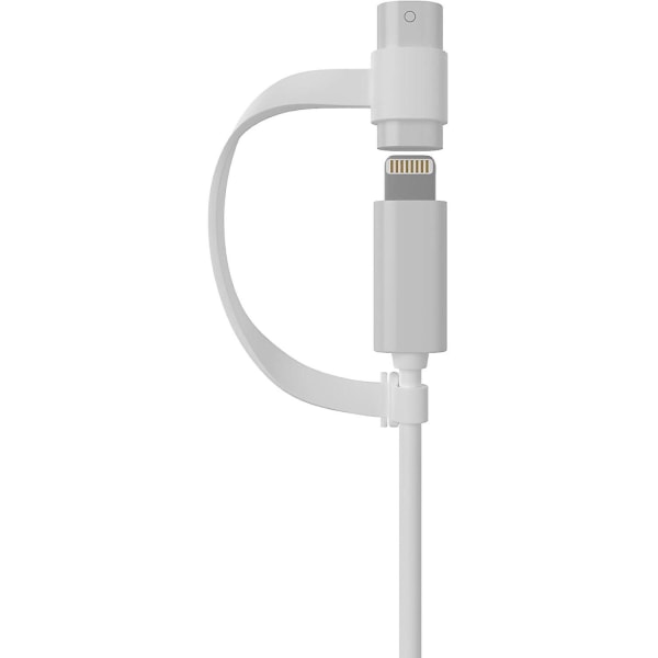 Apple Pencil Adapter Laderkabel Kompatibel med Apple Pencil og Ipad Pro-pakke med 2 - Hvit