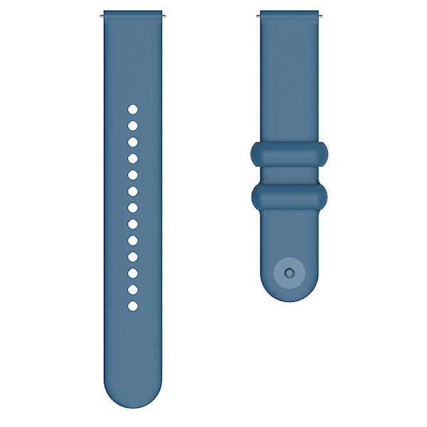 20mm knappen spenne silikon stropp klokkebånd for Garmin Vivomove 3 / Garminmove 3 Rock Cyan