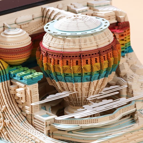 Notisblokk - Varmluftsballong Sticky Notes 3D Memo Pad