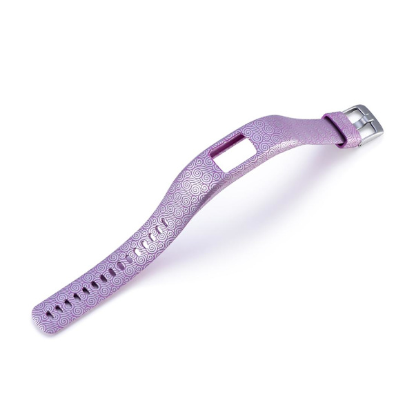 Til Garmin Vivofit 4 Gloss & Farve Integreret Silikonurrem (Hvid) Til Garmin Vivofit 4 Purple Clouds
