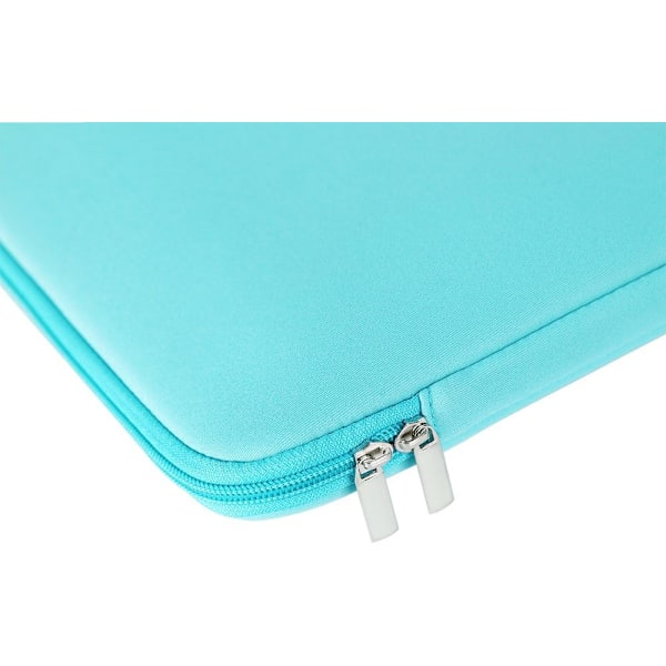 14 Tommers Laptop Sleeve Case Myk Polstret Glidelåsdeksel Med Lomme Foran Og Tilbehørspose Himmelblå