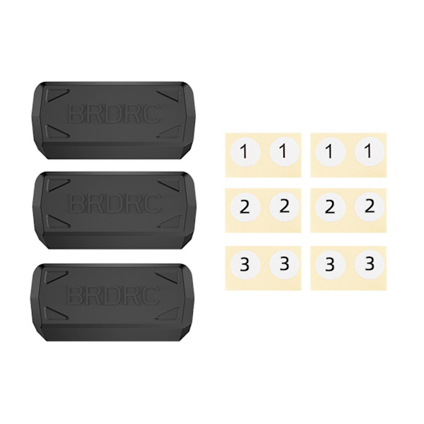 3 st dammskydd för batteriladdningsport för Mini 3 Pro-batteriport Black