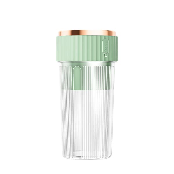 Blender, seksbladet kopp, bærbar og USB-oppladbar, 450 ml (grønn)