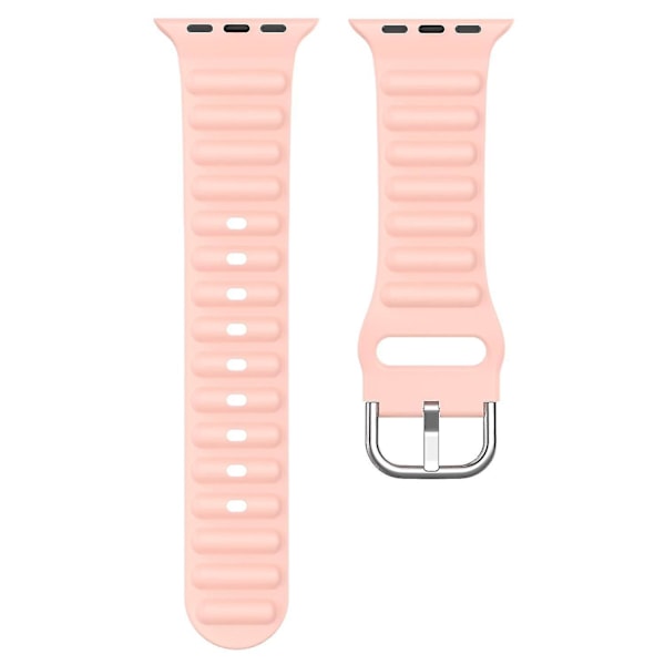 Handledsrem för Apple Watch Ultra 49mm/SE/SE (2022) 44mm/Series 8/7 45mm/6/5/4 44mm/3/2/1 42mm Wave Light pink, Light Pink I Apple Watch Ultra 49mm