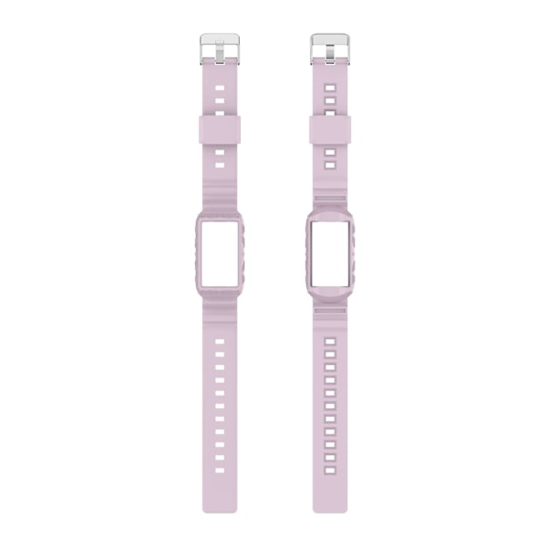 Silikone One Body Armor Watch Band til Fitbit Charge 4 SE Light Purple