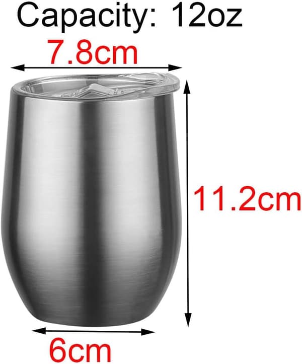 500 ml vinflaska med 2 vinglas, rostfritt stål (vit) White 500ml