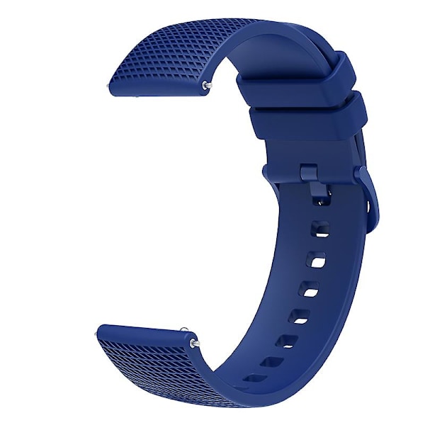 20mm Ternetmønstret Sport Remme Silikone Urrem Til Garmin Vivomove 3 / Garminmove 3 Navy Blue