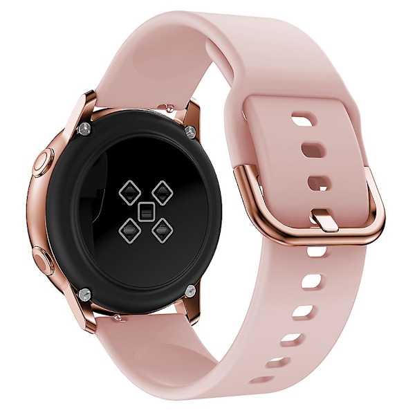 För Samsung Galaxy Watch 5 40mm/44mm/Watch 5 Pro 45mm/Watch4 40mm/44mm/Watch4 Classic 42mm Kvadratisk Spänndesign Silikon Klockarmband handledsrem Pink