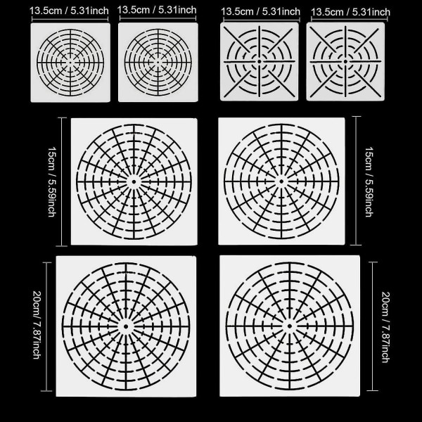 Tegning malesæt genanvendelige mylar mandala prikker male stencils skabeloner værktøjer til gør-det-selv håndværk