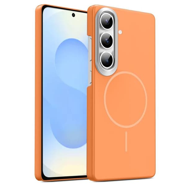 Kotelo Samsung Galaxy S26:lle, tukee MagSafea Orange