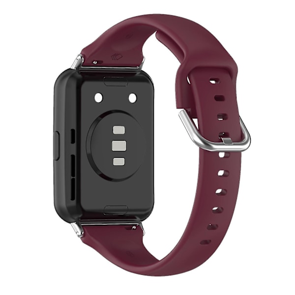 För Huawei Watch Fit 2 Silikon Armband Snabbkoppling Sport Rem Ersättning Armband Wine red, Wine Red I Huawei Watch Fit 2