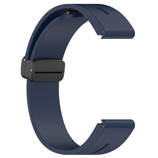 Silikonklokkearmbånd 26mm Folding Black Buckle Watchband For Garmin Fenix 7x/7x Solar/tactix 7 Pro Midnight Blue