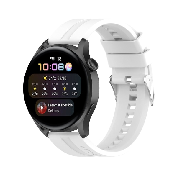 For Huawei Watch 3 / 3 Pro silikonklokkebånd White