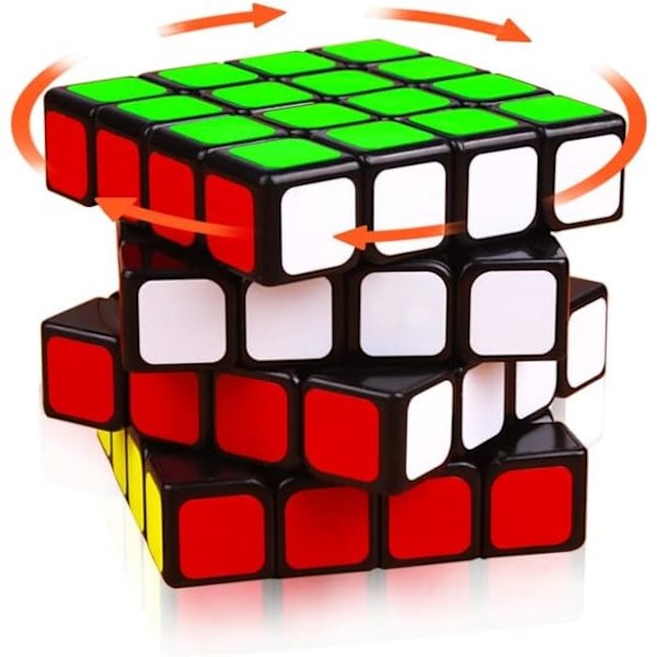 4X4 Speed Cube, 4X4 Terningpuslespill Svart