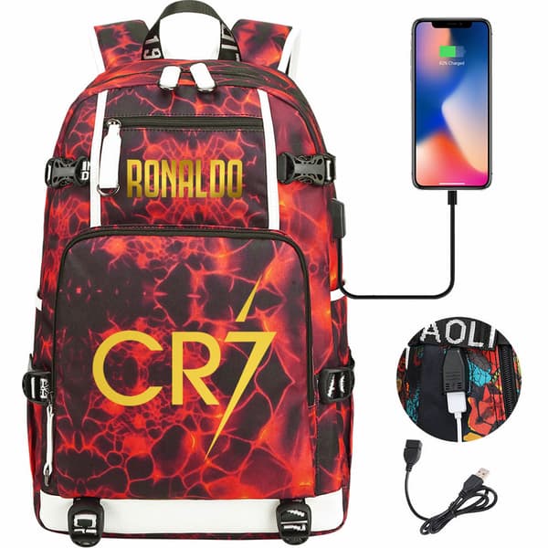 Rygsæk - Cr7 Med Usb-Opladningsport (20)