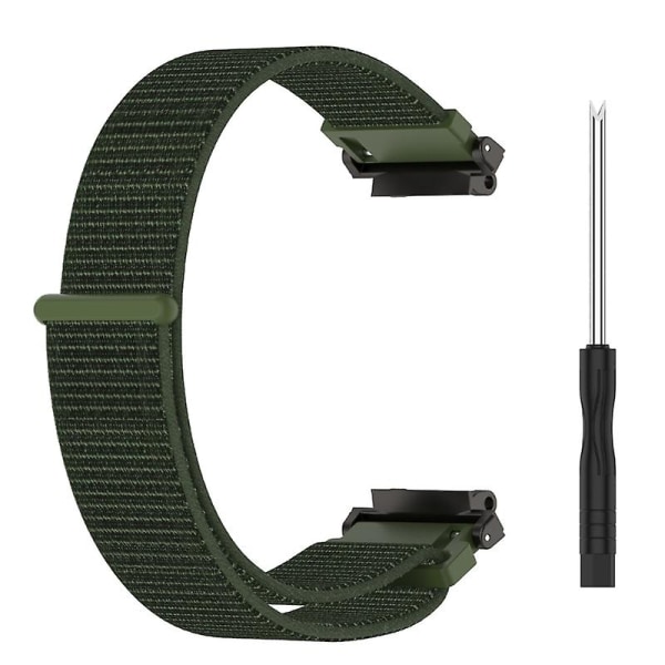 Vävt nylon watch Smartwatch-remsbyte för T-Rex2 Army green