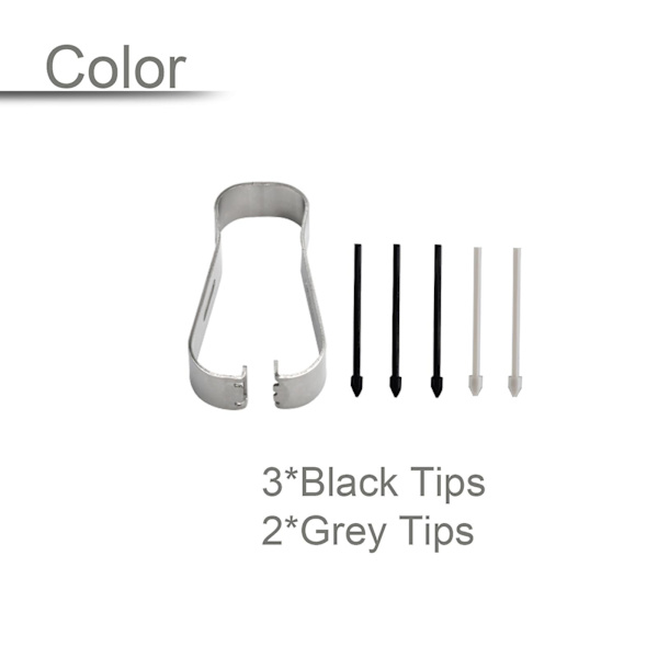 Erstatning Touch Stylus Tips S Pen Nibs Til Samsung Galaxy Tab S6 S7 + Pincet White and gray
