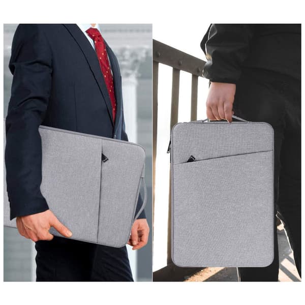 Laptop Sleeve 16 Tommer Laptopveske Deksel Grå