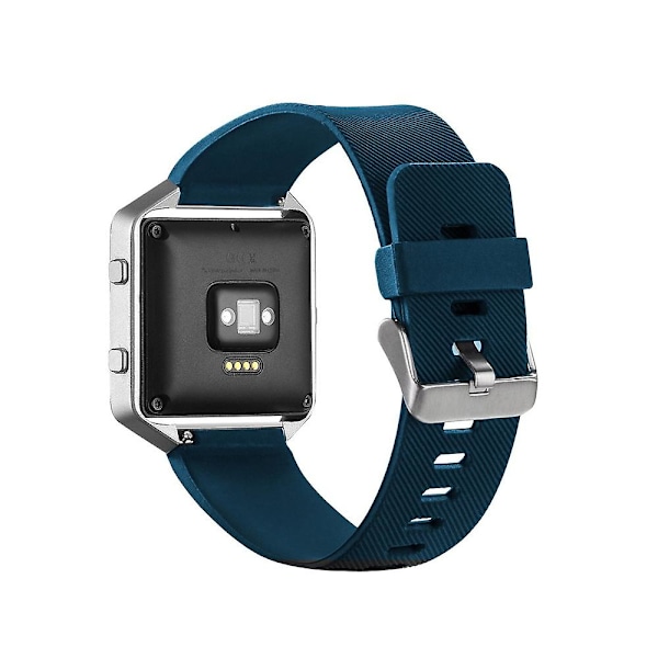 Blød silikonesportsrem til Fitbit Blaze Blue B Other Phone Models