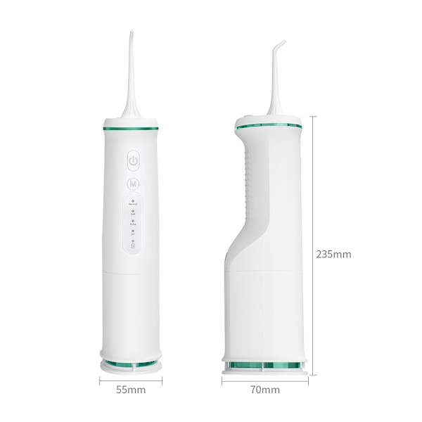 Oral Irrigator, 350 ml med 4 arbejdsindstillinger (sort)