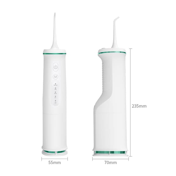 Suuhuuhtelulaite, 350 ml, 4 toimintatilaa (valkoinen)