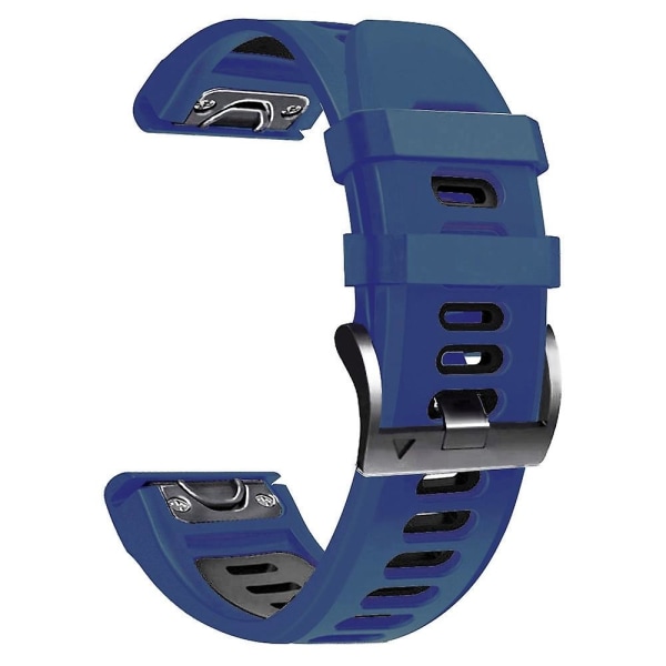 26mm watch för Garmin Fenix ​​7x Midnight Blue Black