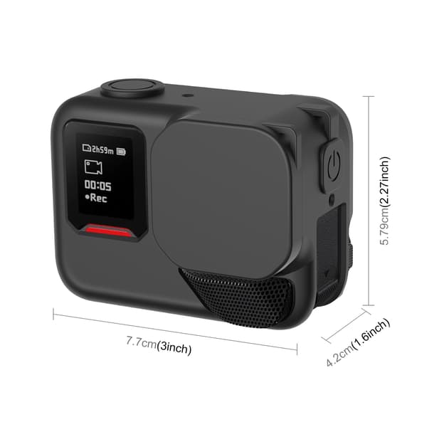 Silikonbeskyttelsesdeksel - For Insta360 Ace Pro 2, med linsedeksel og stropp