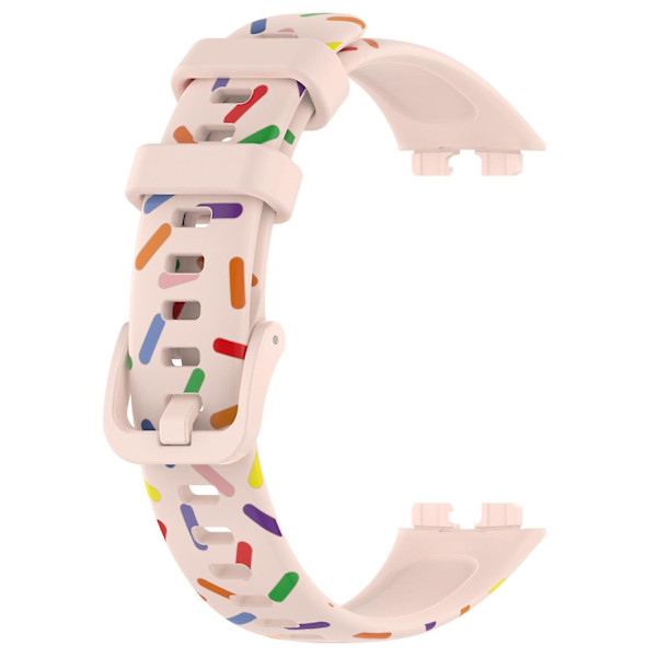 Huawei Band 8:lle suunniteltu silikoniranneke Light pink, Light Pink C Huawei Band 8