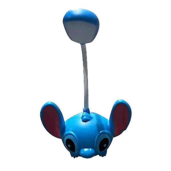 1 stk Disney Anime Stitch Bordlampe Øyebeskyttelse Led Nattlys Usb Bordlampe Blue