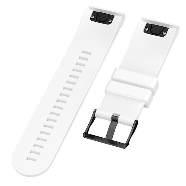 Til Garmin Fenix ​​5x 26mm Fenix3 / Fenix3 Hr Silikone urbånd KJV White)