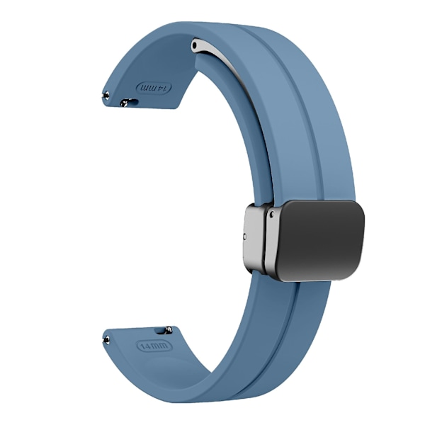 Garmin Lily 2 -silikoniranneke magneettisella taittolukolla Blue Black Buckle