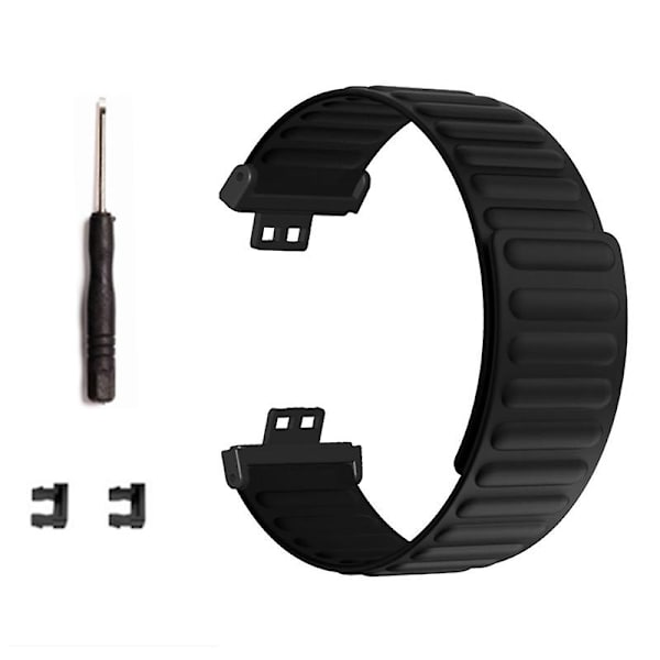 Magnetisk silikone rem til Huawei Watch Fit / Watch Fit Special Edition Black