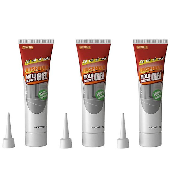 3-pk muggsoppfjernergelé Muggsoppfjerner for vaskekant Keramiske fliser Til muggsopprenser Veggmuggsoppfjerning Keramiske fliser 90g