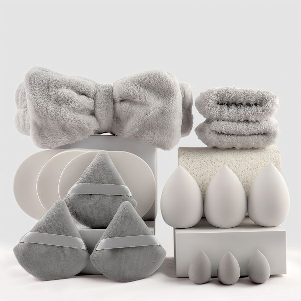 Sminkborstset Grå (31-pack)