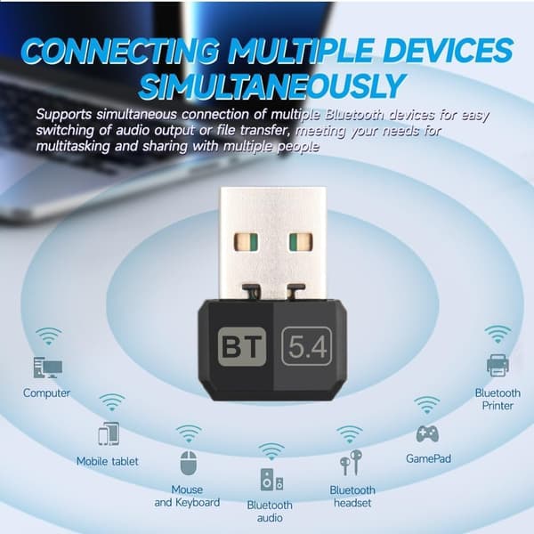 Bluetooth USB 5.4 -äänidongle-sovitin