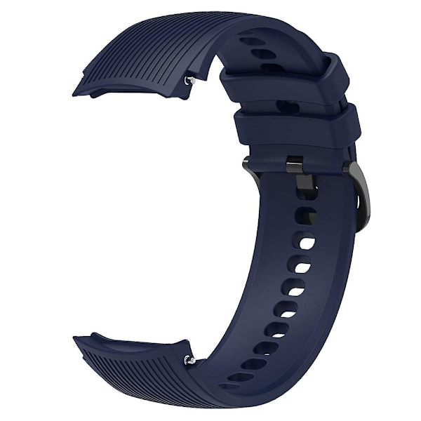 Til Oppo Watch X Udskiftning Blød Silikone Rem Justerbar Urrem Midnight Blue