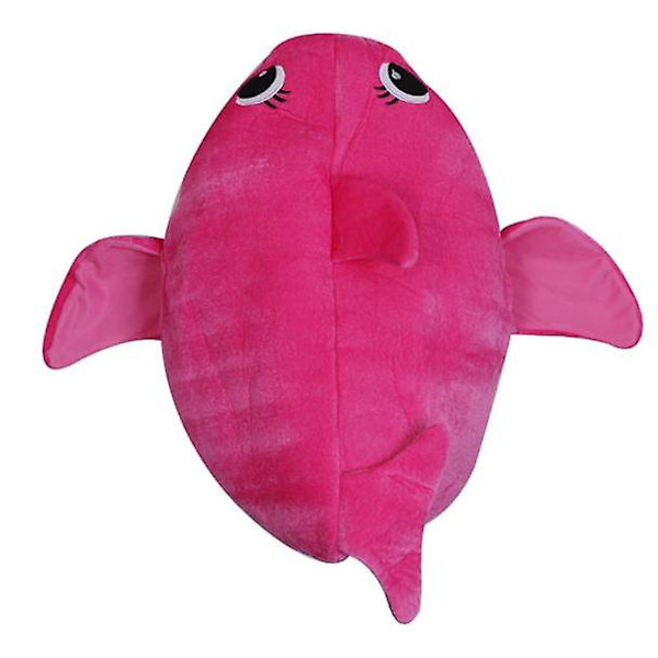 Baby hai kostyme for barn unisex fest 100 pink