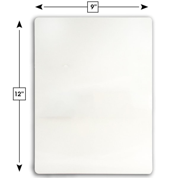 Dry Erase Lapboard 9 X 12 Inch Large 2 Pack Dobbeltsidet Whiteboard